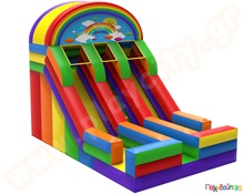 Φουσκωτό Παιχνίδι Ουράνιο Τόξο (με 1 blower)  Φουσκωτά Τσουλήθρες