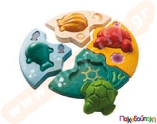 Εκπαιδευτικό Παιχνίδι Μάθε τα ζώα της θάλασσας Plan Toys  Εκπαιδευτικά Παιχνίδια με Ζωάκια