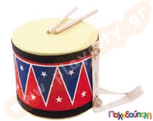 Τύμπανο μεγάλο Plan Toys  Ταμπουρίνα - Ντέφια - Πιατίνια