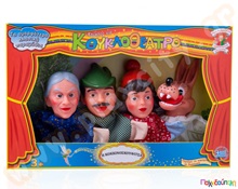 Σετ Κουκλοθεάτρου Η Κοκκινοσκουφίτσα  Γαντόκουκλες Κουκλοθεάτρου