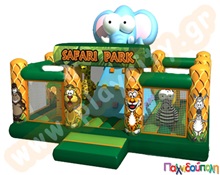 Φουσκωτό Παιχνίδι Άγρια Ζώα με Αναρρίχηση (με 2 blowers)  Φουσκωτά Πάρκα