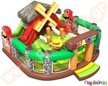 Φουσκωτό Παιχνίδι Φάρμα με Τσουλήθρα (με 3 blowers)  Φουσκωτά Πάρκα