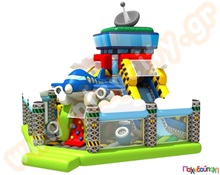 Φουσκωτό Παιχνίδι Διασκέδαση στο Αεροδρόμιο (με 4 blowers)  Φουσκωτά Πάρκα