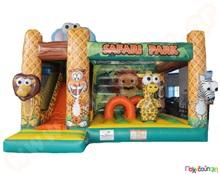 Φουσκωτό Παιχνίδι Άγρια Ζώα με τσουλήθρα (με 1 blower)  Φουσκωτά Κάστρα