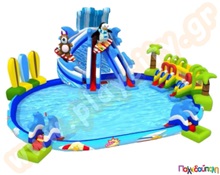 Φουσκωτό Υδάτινο Πάρκο Πιγκουινάκια (με 8 blowers)  Φουσκωτά Υδάτινα Πάρκα