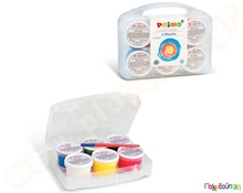 Δακτυλοχρώματα σετ 6 χρωμάτων των 100 γρ.  Δακτυλοχρώματα