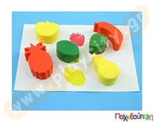 Σφραγίδες φρούτα 6 τεμάχια  Στάμπες και Σφραγίδες Χειροτεχνίας