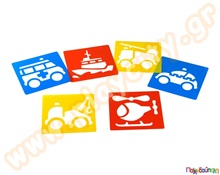 Στένσιλ μέσων πρώτων βοηθειών 6 τεμάχια  Στένσιλ