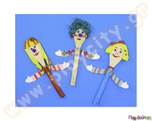 Φτιάξε κούκλες με κουτάλια 10 τεμάχια  Κατασκευές Χειροτεχνίας