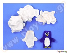 Φτιάξε δακτυλόκουκλες 20 τεμάχια από βαμβακερό ύφασμα  Κατασκευές Χειροτεχνίας