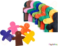 Φτιάξε γαντόκουκλες 10 τεμάχια από τσόχα  Κατασκευές Χειροτεχνίας