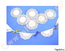 Πετσετάκια άσπρα (16) cm, 250 τεμάχια  Κατασκευές Χειροτεχνίας