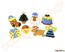 Χριστουγεννιάτικα vitro 24 τεμάχια  Κατασκευές Χειροτεχνίας