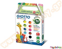 Πλαστελίνη Giotto Patplume σε κλασικά χρώματα  Πλαστελίνη Κατασκευών