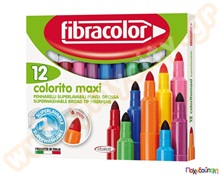 Μαρκαδόροι παιδικοί χοντροί super washable 12 χρώματα  Μαρκαδόροι