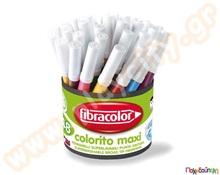 Μαρκαδόροι παιδικοί χοντροί super washable 48 τεμαχίων  Μαρκαδόροι