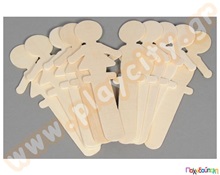 Ξύλινες φιγούρες αγοριών - κοριτσιών 14 cm  Διακοσμητικά Ξύλινα