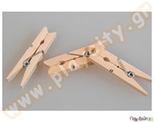 Ξύλινα μανταλάκια 4,5 cm  Διακοσμητικά Ξύλινα