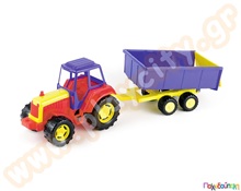 Τρακτέρ μεγάλο με καρότσα  Πλαστικά Παιδικά Οχήματα