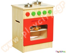 Ξύλινη Παιδική Κουζίνα με φούρνο  Παιδικές Κουζίνες - Ψυγεία - Πλυντήρια