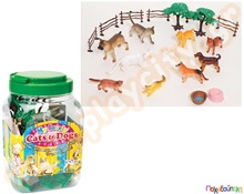 Γάτες και σκυλάκια  Ζωάκια Πλαστικά