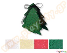 Χαρτόνι με ανάγλυφα αστεράκια από γυαλιστερό βερνίκι  Χαρτόνια Ανάγλυφα