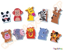 Άγρια Ζώα με δακτυλόκουκλες  Δακτυλόκουκλες Κουκλοθεάτρου