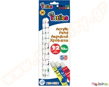 Ακρυλικά χρώματα 12 χρώματα, 12 ml  Τέμπερες