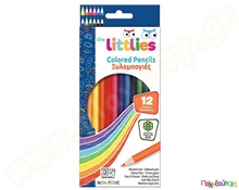 Ξυλομπογιές λεπτές 12 τμχ.  Ξυλομπογιές