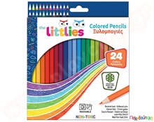 Ξυλομπογιές λεπτές the littlies 24 τμχ.  Ξυλομπογιές