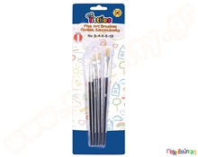 Σετ 5 πινέλα πλακέ The littlies  Πινέλα