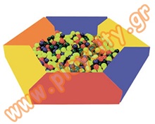 Σαλονάκι και πισίνα εξάγωνη  Πισίνες για μπάλες