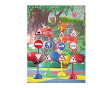 Σετ κυκλοφοριακής αγωγής 12 σήματα  Κυκλοφοριακή αγωγή