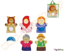 Η κοκκινοσκουφίτσα με γαντόκουκλες  Γαντόκουκλες Κουκλοθεάτρου