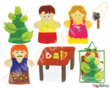 Ο Γιάννης και η φασολιά με γαντόκουκλες  Γαντόκουκλες Κουκλοθεάτρου