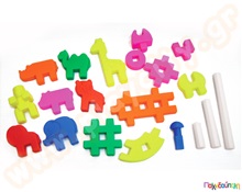 Παιχνίδι Κατασκευών Ζωάκια  Πλαστικά Παιχνίδια Κατασκευών - Οικοδομικό Υλικό