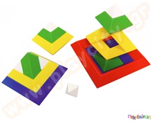 Κατασκευαστικό υλικό Πυραμίδας  Πλαστικά Παιχνίδια Κατασκευών - Οικοδομικό Υλικό