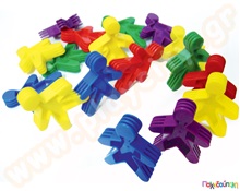 Εκπαιδευτικό Παιχνίδι αρίθμησης  Πολύχρωμα Ανθρωπάκια αρίθμησης  Μαθηματικά - Αρίθμηση