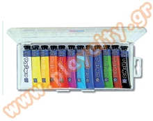 Τέμπερες 12 ml σετ 12 χρωμάτων  Τέμπερες