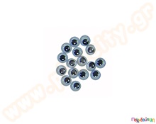 Μάτια αυτοκόλλητα 7mm 50 τεμάχια  Διακοσμητικά Ματάκια Χειροτεχνίας