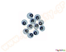 Μάτια αυτοκόλλητα 10mm 50 τεμάχια  Διακοσμητικά Ματάκια Χειροτεχνίας