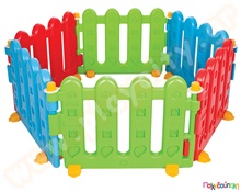 Σετ Πλαστικός φράχτης χώρου παιχνιδιού πολύχρωμος με βάσεις  Φράχτες Παιχνιδιού