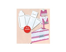 Πατρόν για συσκευασίες τούρτας σετ 3 τεμαχίων  Κατασκευές Χειροτεχνίας