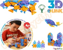 Παιχνίδι Κατασκευών 3D Geo Links  Πλαστικά Παιχνίδια Κατασκευών - Οικοδομικό Υλικό