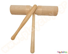 Μουσική ξύστρα Guiro δύο τόνων με μπαγκέτα  Μουσικές Ξύστρες - Κρόταλα