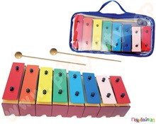 Μεταλλόφωνο διατονικό με 8 νότες και 2 μπαγκέτες  Μεταλλόφωνα - Ξυλόφωνα