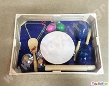 Μουσικό σετ σε ξύλινο κουτί Νο.3  Αποθήκευση Μουσικών Οργάνων - Σετ Παιδικών Μουσικών Οργάνων