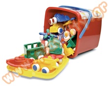 Κουβάς με 15 οχήματα  Άθραυστα Παιδικά Οχήματα