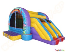 Φουσκωτό Παιχνίδι Διπλή Τσουλήθρα (με 1 blower)  Φουσκωτά Τσουλήθρες