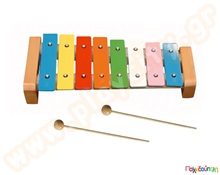 Μεταλλόφωνο διατονικό με 8 νότες και 2 μπαγκέτες  Μεταλλόφωνα - Ξυλόφωνα